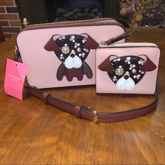 Kate Spade Floral Pup Crossbody & Wallet NWT - Picture 13 of 13